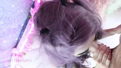 Эмо-девочка оказалась анальной нимфоманкой. Трах в наручниках во все щели красотки.